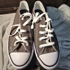 Converse Kids Sneakers. Brownish/Gray and White